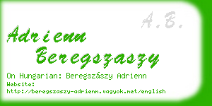 adrienn beregszaszy business card